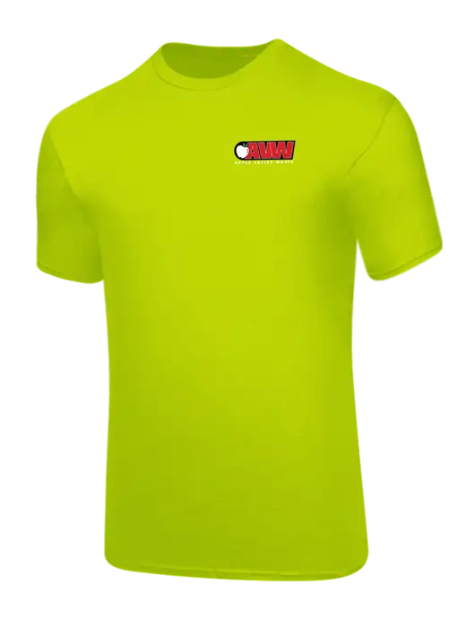 Safety Green PosiCharge Competitor Tee w/Apple Valley Logo
