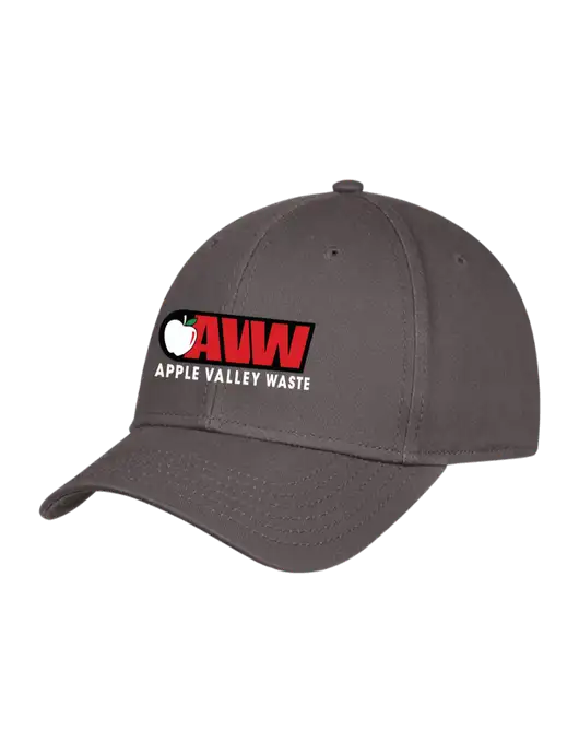 Charcoal Structured Cap Hook & Loop w/Apple Valley Logo