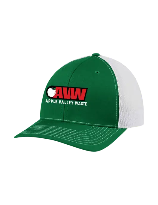 Richardson Adjustable Snapback Original 112 Trucker Cap Kelly w/White Mesh w/Apple Valley Logo