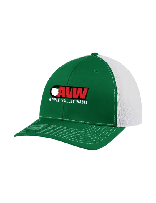 Richardson Adjustable Snapback Original 112 Trucker Cap Kelly w/White Mesh w/Apple Valley Logo