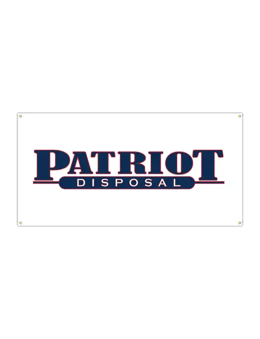 Vinyl Banner 96" x 48" w/Patriot Disposal Logo