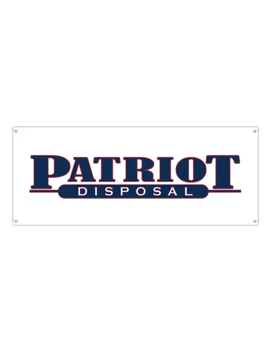Vinyl Banner 120" x 48" w/Patriot Disposal Logo
