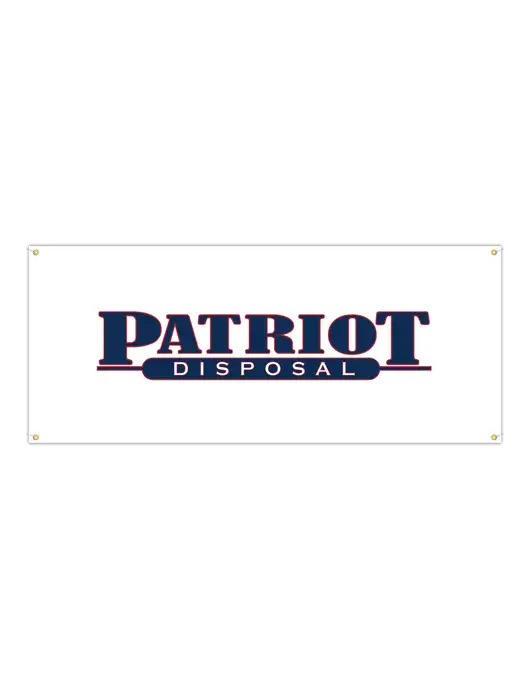 Vinyl Banner 72" x 30" w/Patriot Disposal Logo