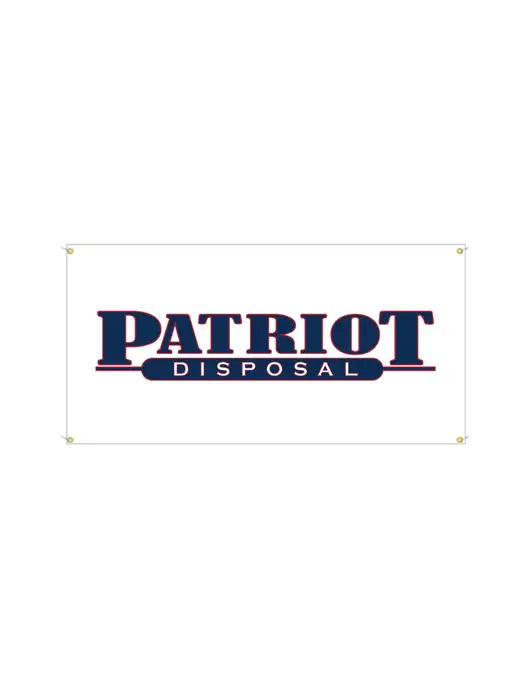 Vinyl Banner 48" x 24"  w/Patriot Disposal Logo