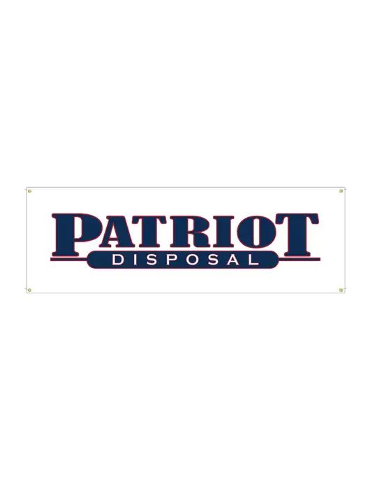 Vinyl Banner 72" x 24"  w/Patriot Disposal Logo