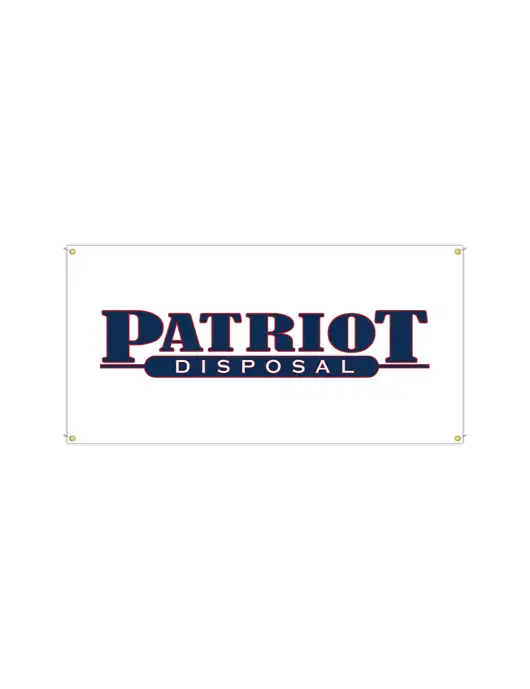 Vinyl Banner 72" x 36"  w/Patriot Disposal Logo
