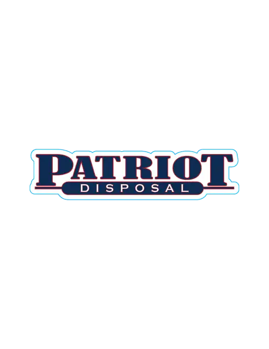 Extra Large Decal (approx 37-64 sq in) w/Patriot Disposal Logo