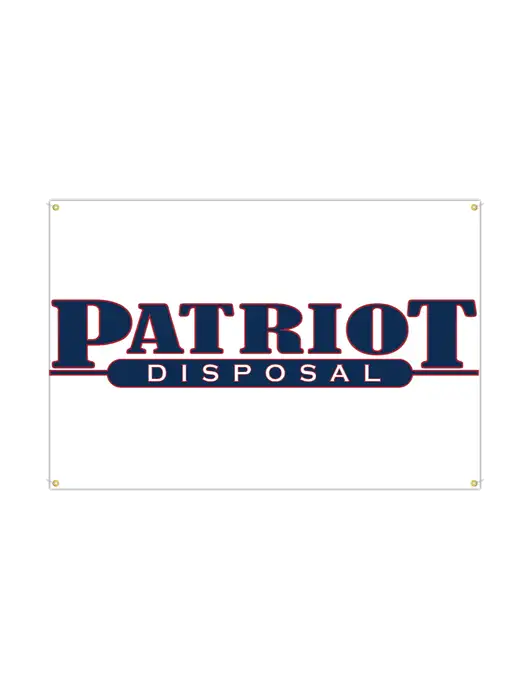 Vinyl Banner 72" x 48" w/Patriot Disposal Logo