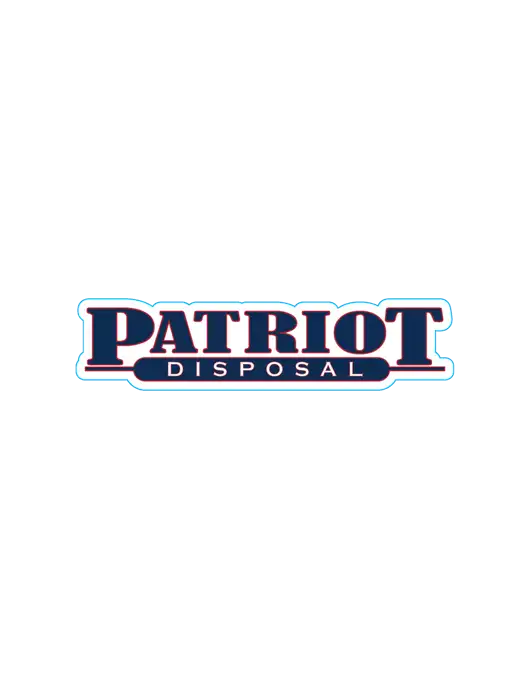 Large Decal (approx 23-36 sq in) w/Patriot Disposal Logo