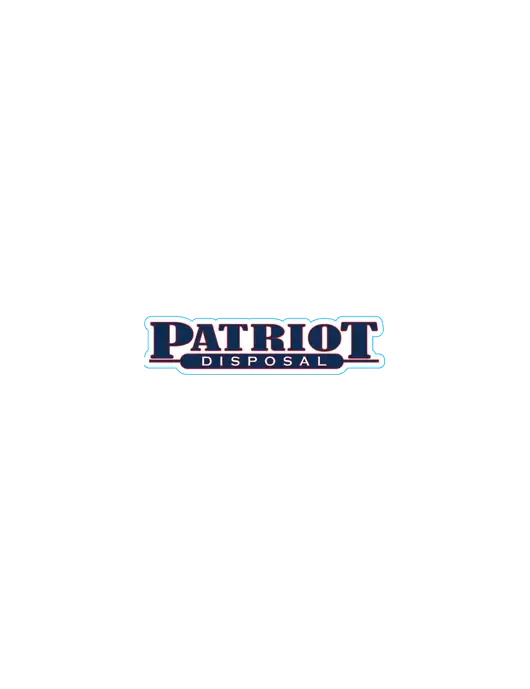 Small Decal (approx 7-10 sq in) w/Patriot Disposal Logo