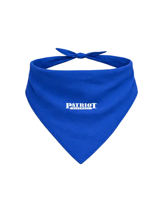 Royal Pet Bandana Small w/Patriot Disposal Logo